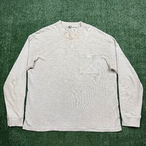 Kith T Shirt Men's Size L Gray Long Sleeve Pocket Tee Streetwear Casual Adults